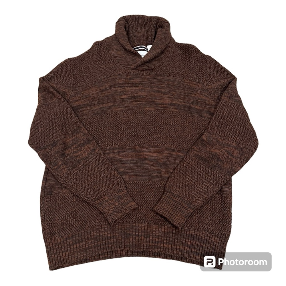 Sun + Stone Men's Shawl Collar Sweater Sun Bronze Extra Large 100102868MN
